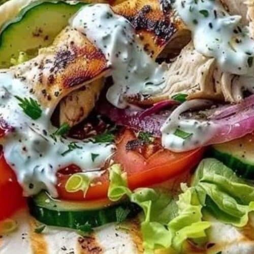 Air Fryer Greek Chicken Gyros