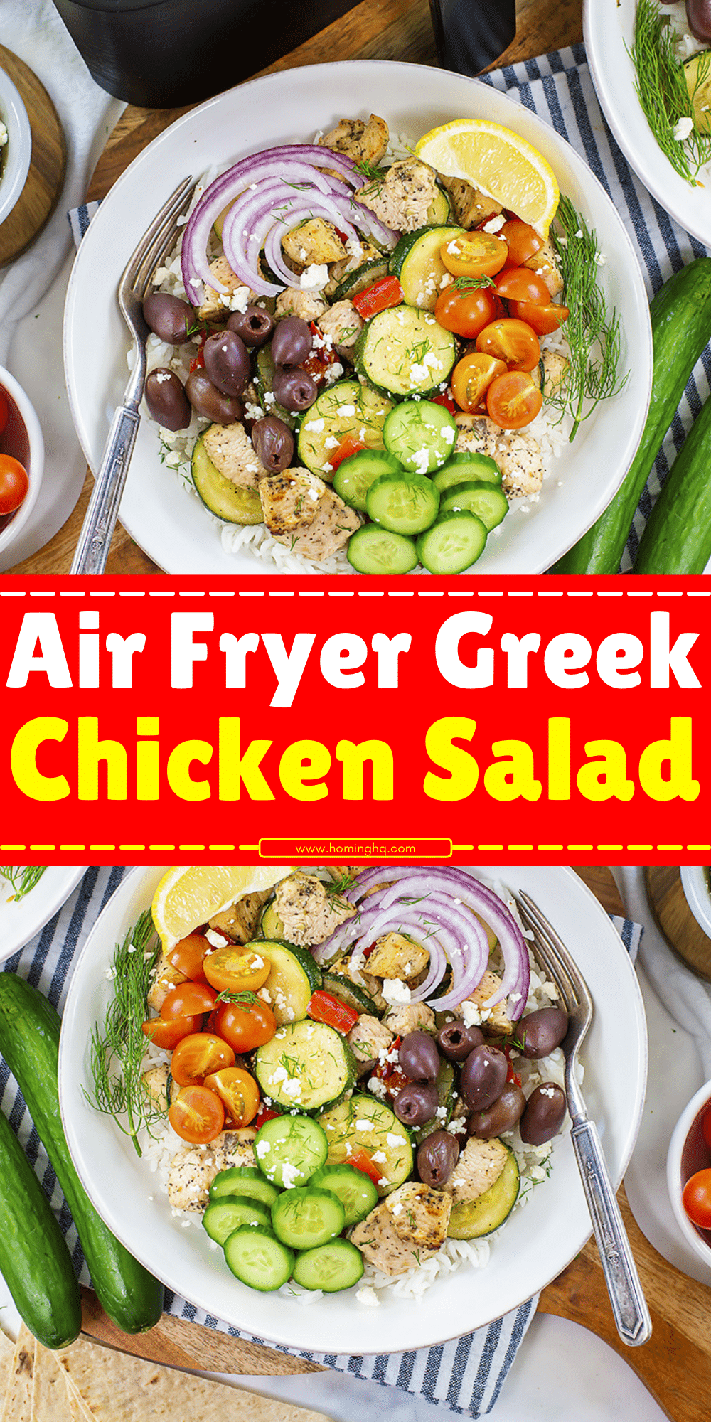 Air Fryer Greek Chicken Salad