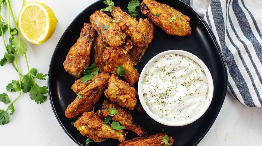 Air Fryer Greek Chicken Wings