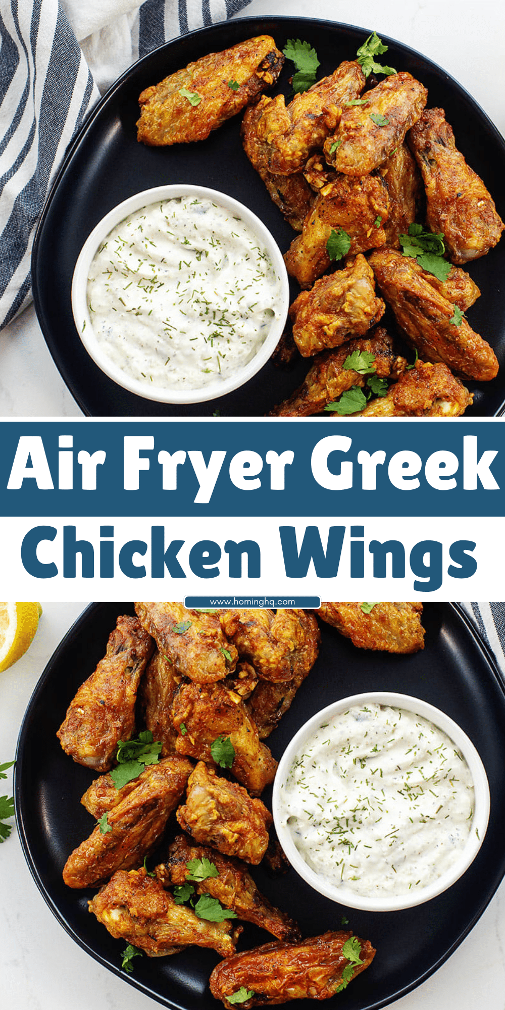 Air Fryer Greek Chicken Wings