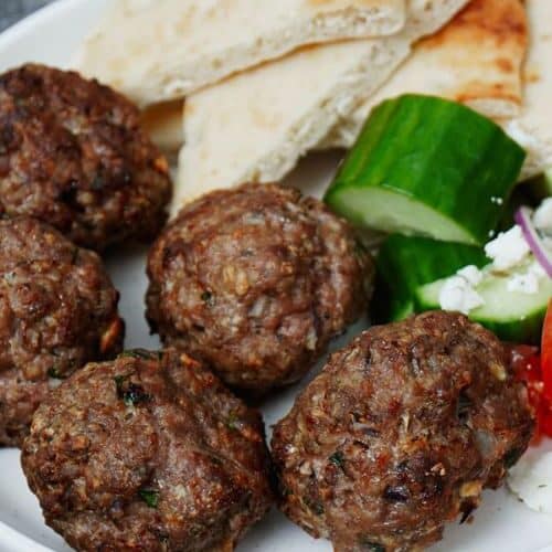 Air Fryer Greek Meatballs