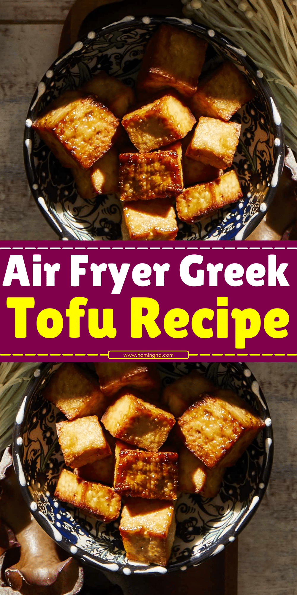 Air Fryer Greek Tofu