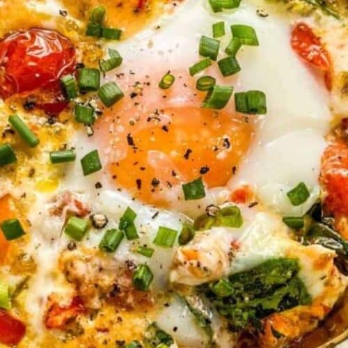 Baked Feta Eggs