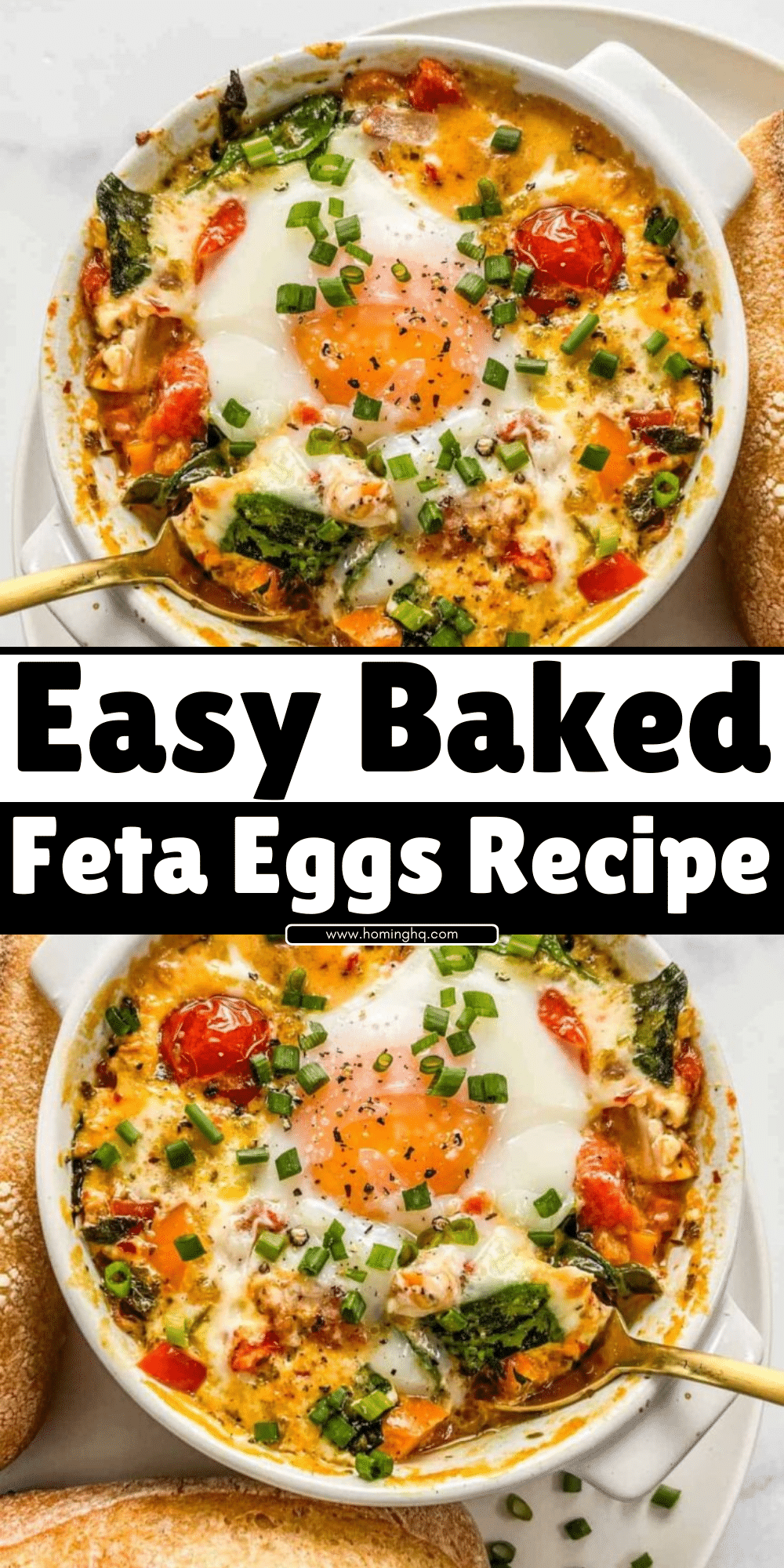 Baked Feta Eggs