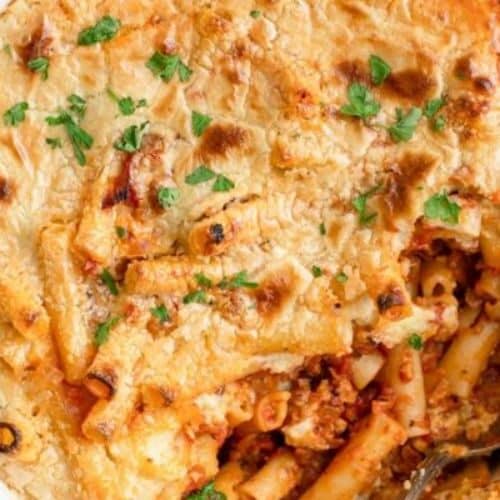 Baked Ziti with Ground Turkey