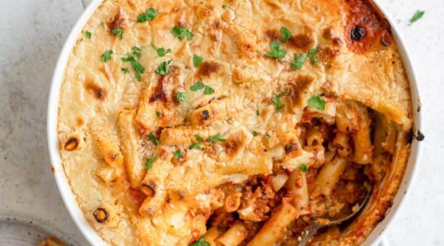 Baked Ziti with Ground Turkey