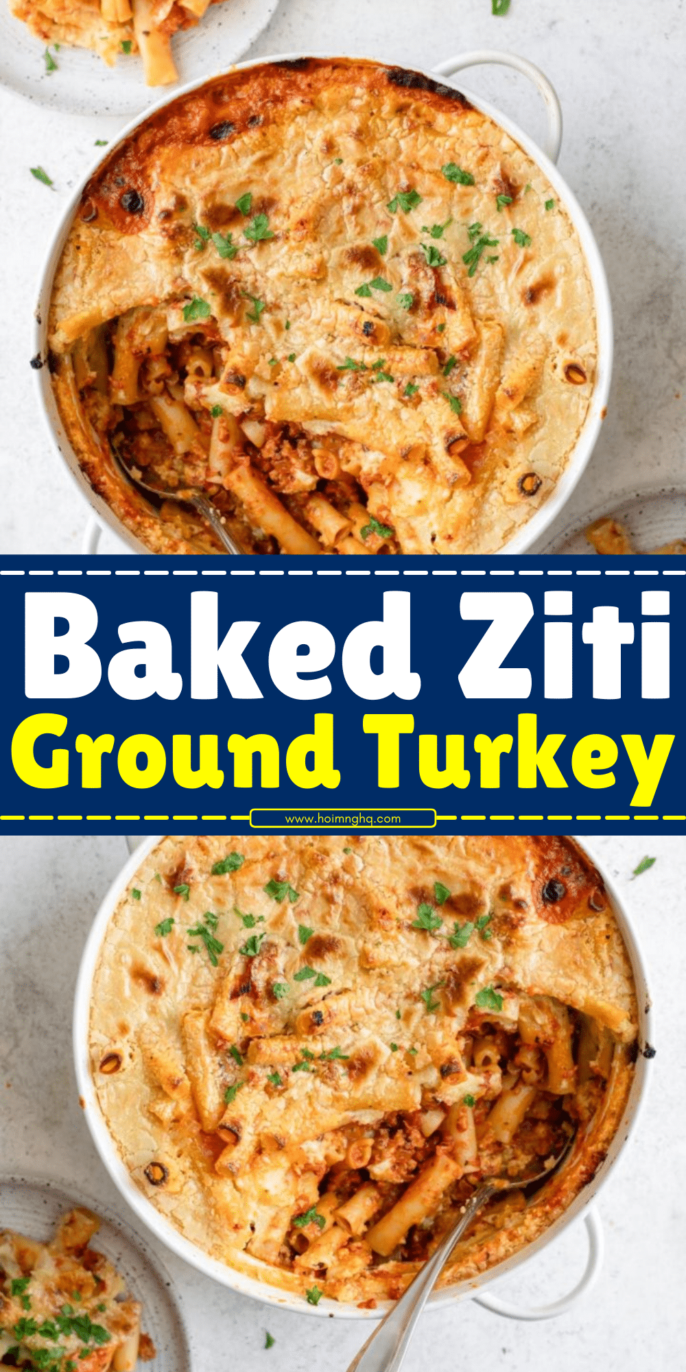 Baked Ziti with Ground Turkey