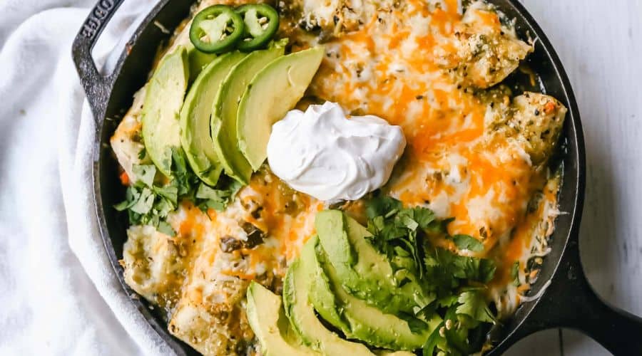 Black Bean Sweet Potato Enchiladas