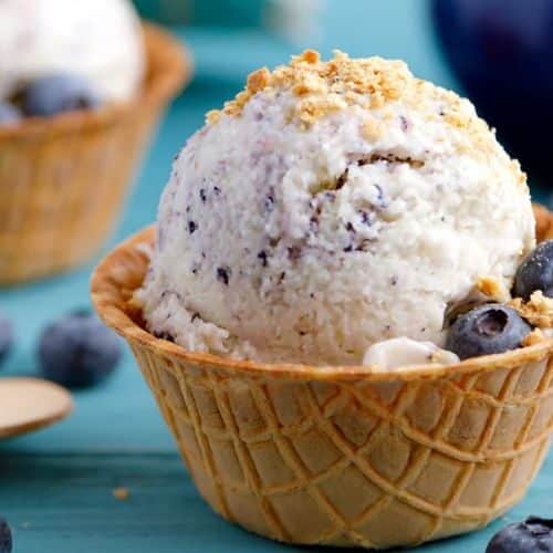 Blueberry Cheesecake Ice Cream