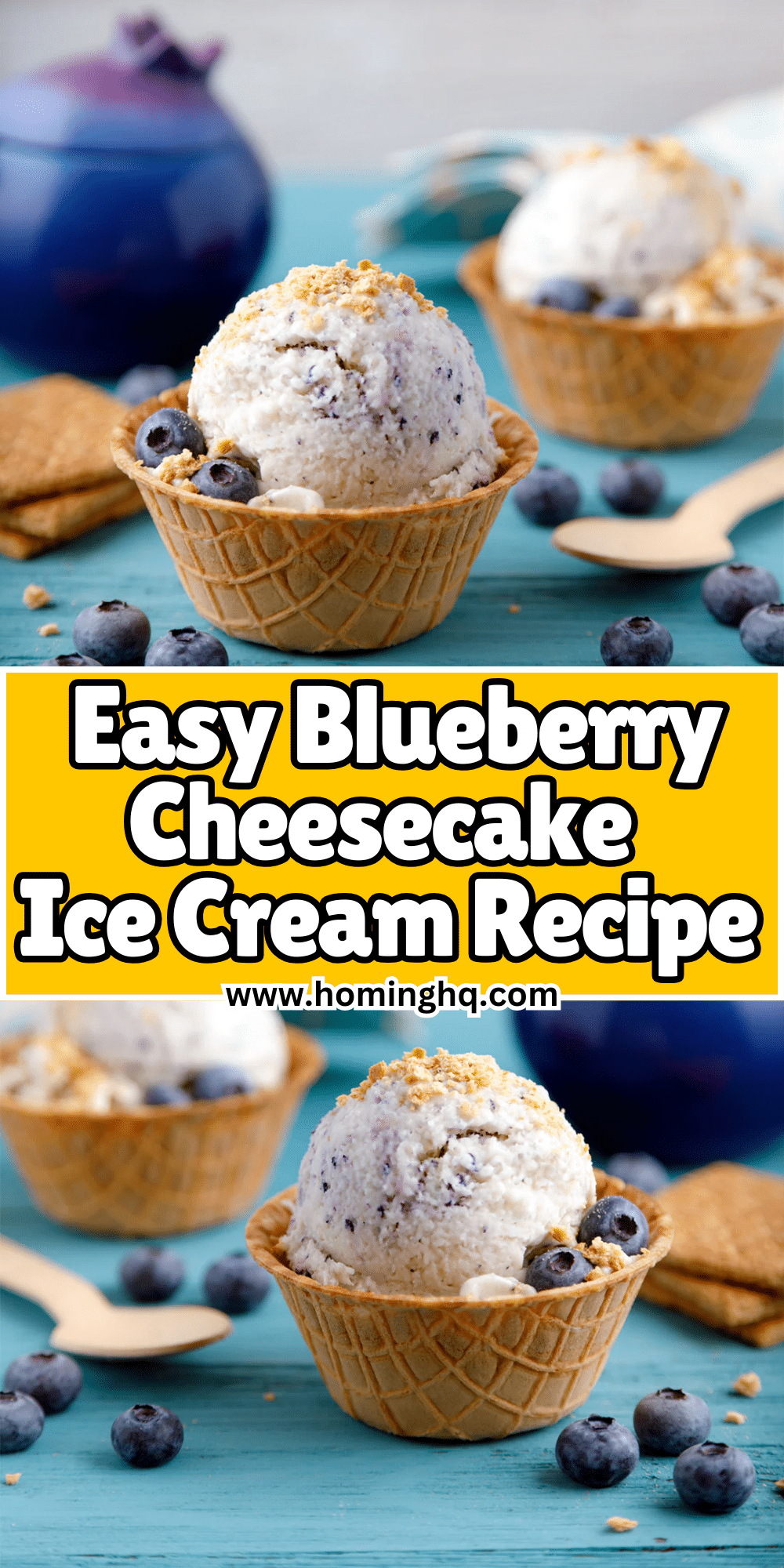 Blueberry Cheesecake Ice Cream