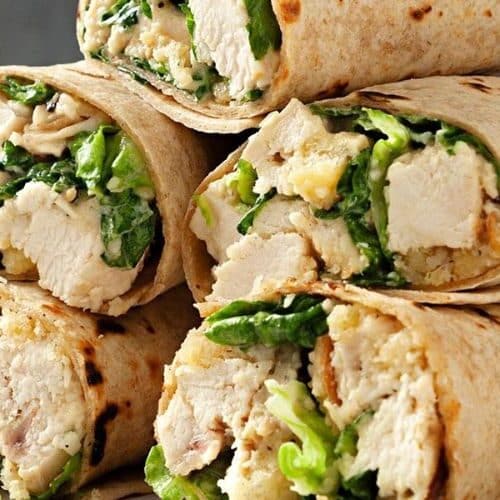 Chicken Caesar Wraps