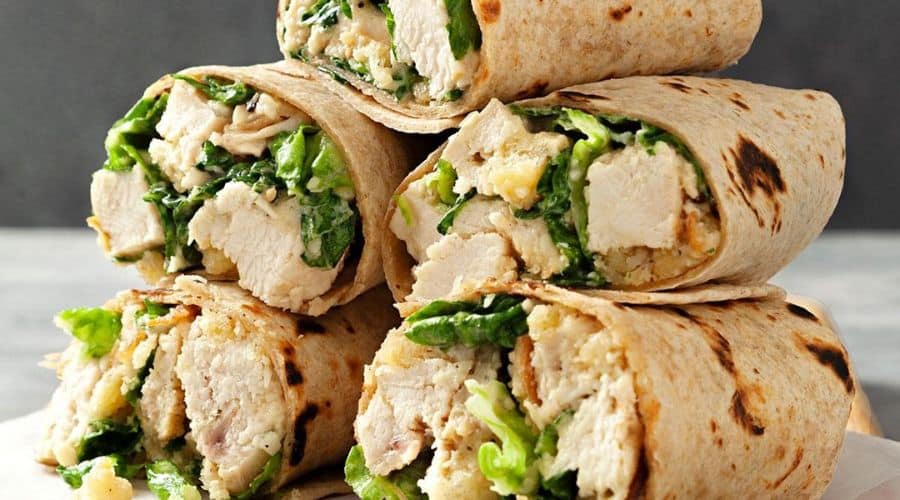 Chicken Caesar Wraps