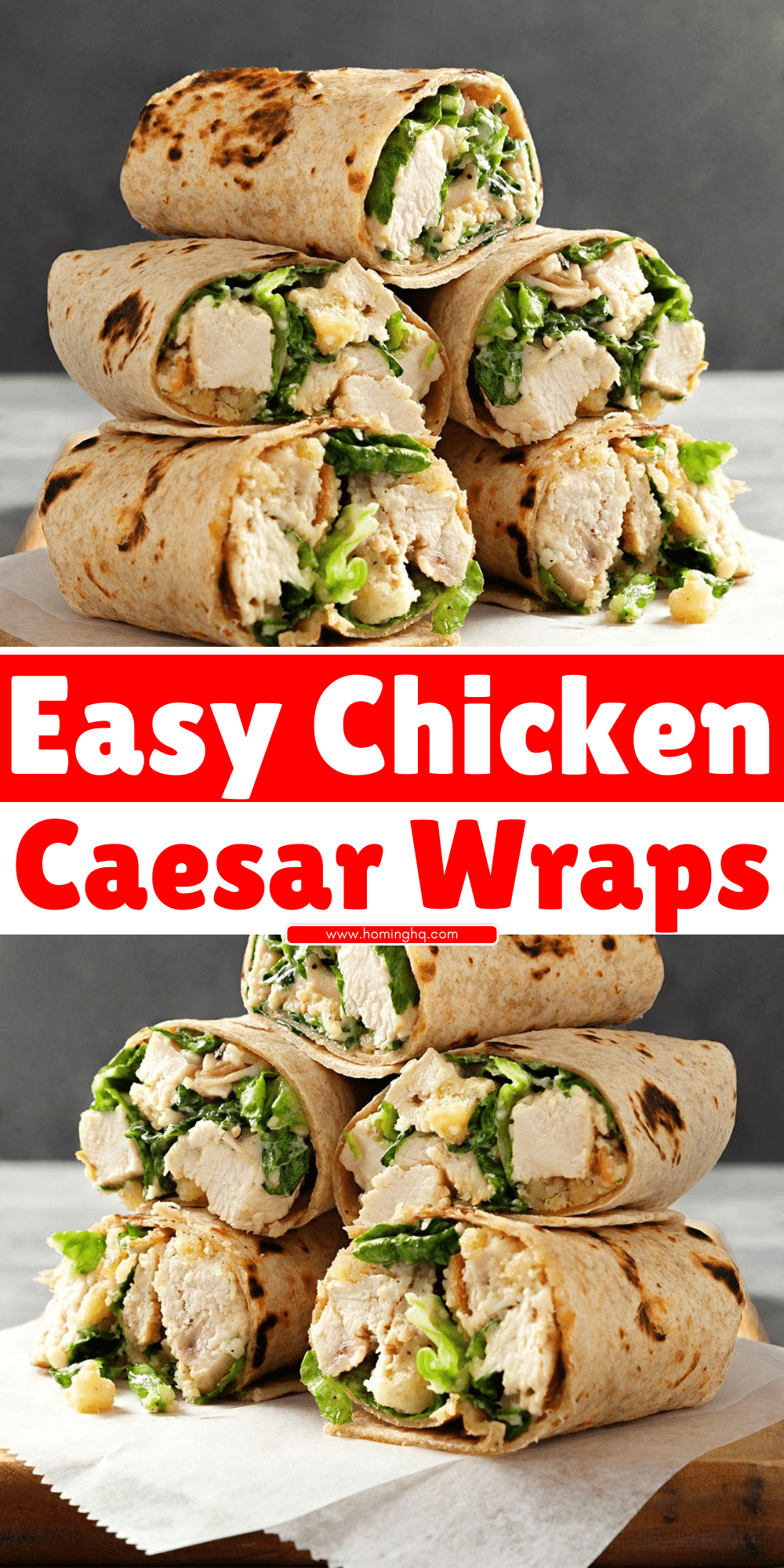 Chicken Caesar Wraps