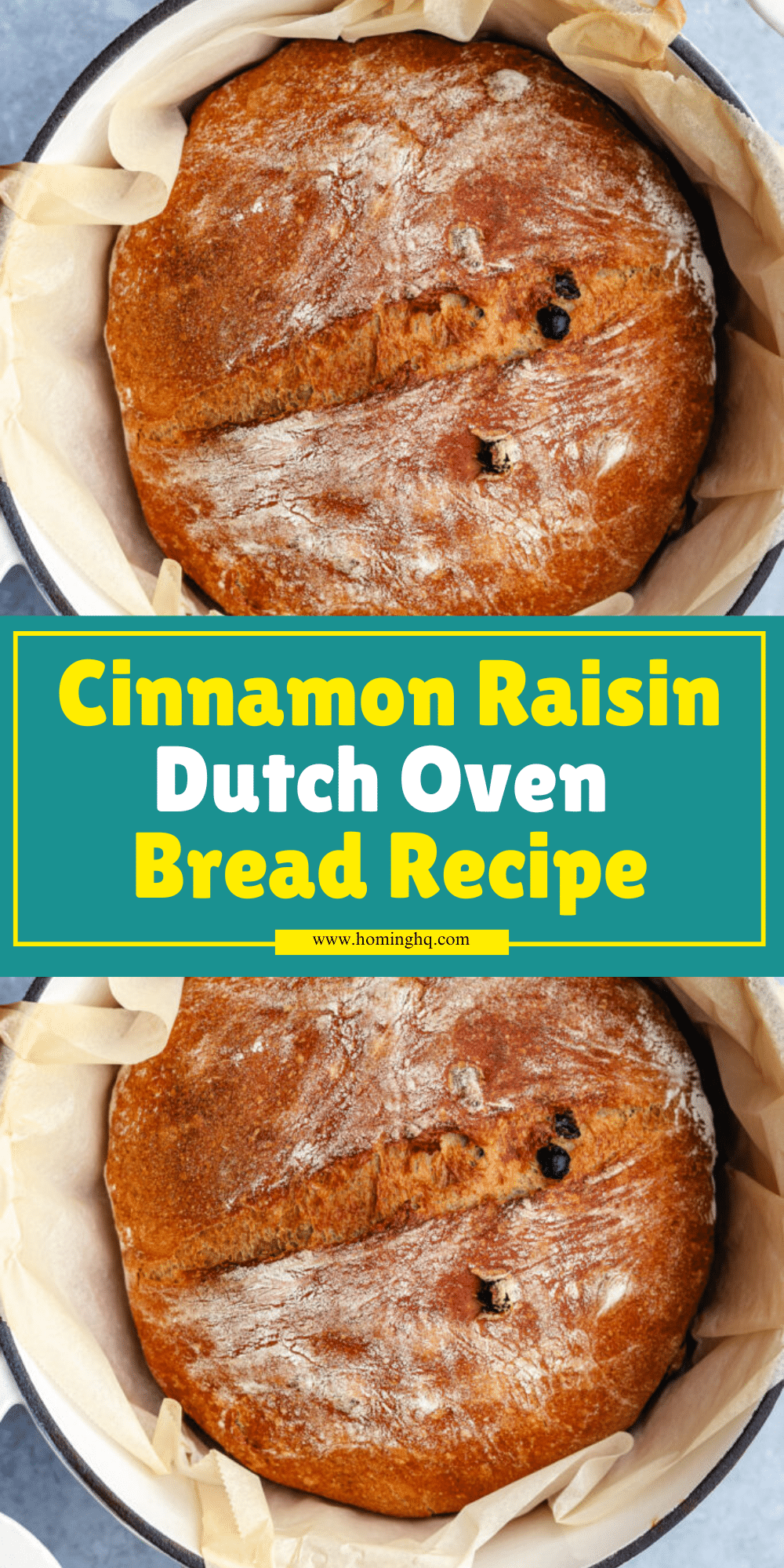 Cinnamon Raisin Dutch Oven Bread