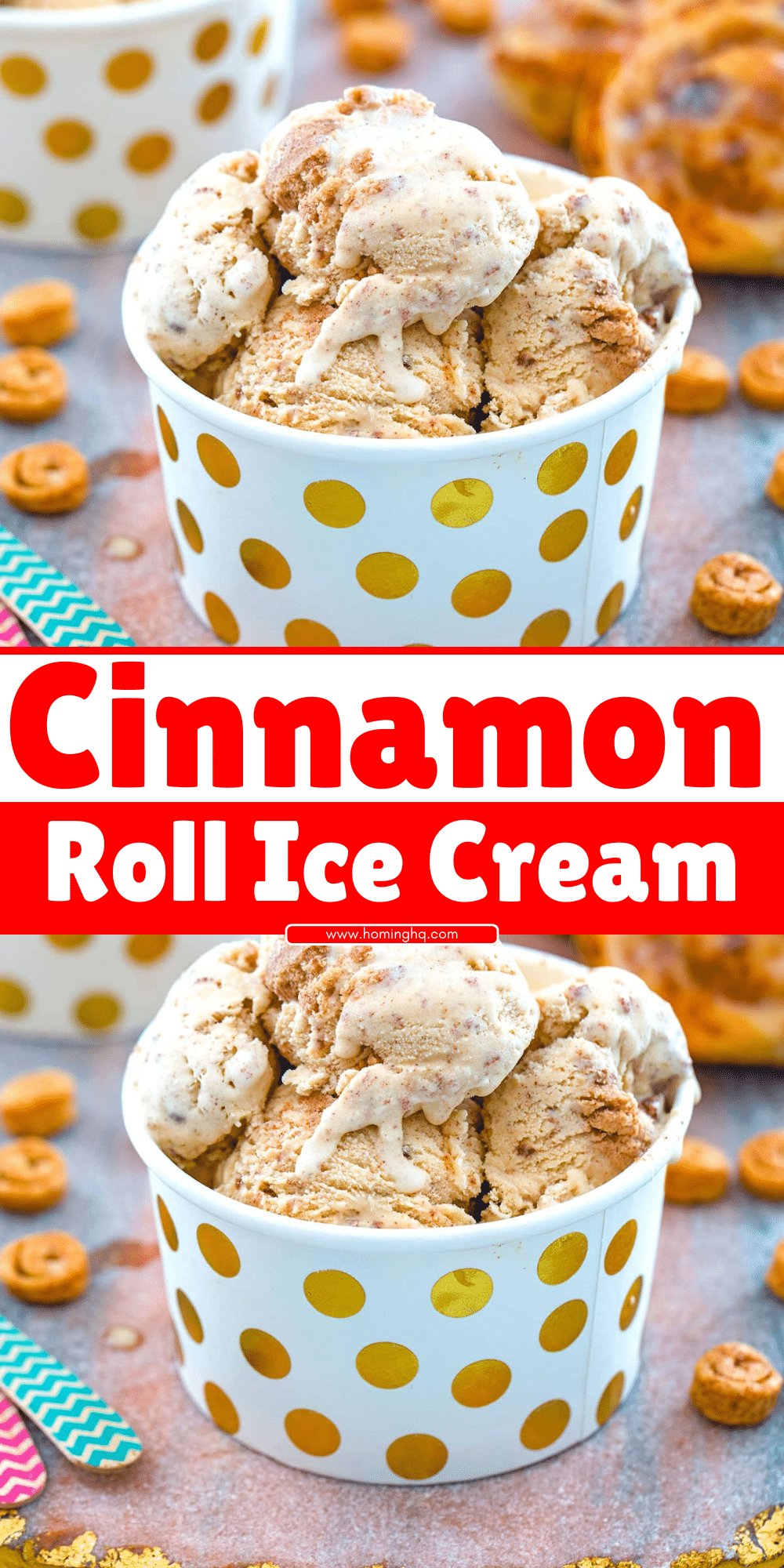 Cinnamon Roll Ice Cream