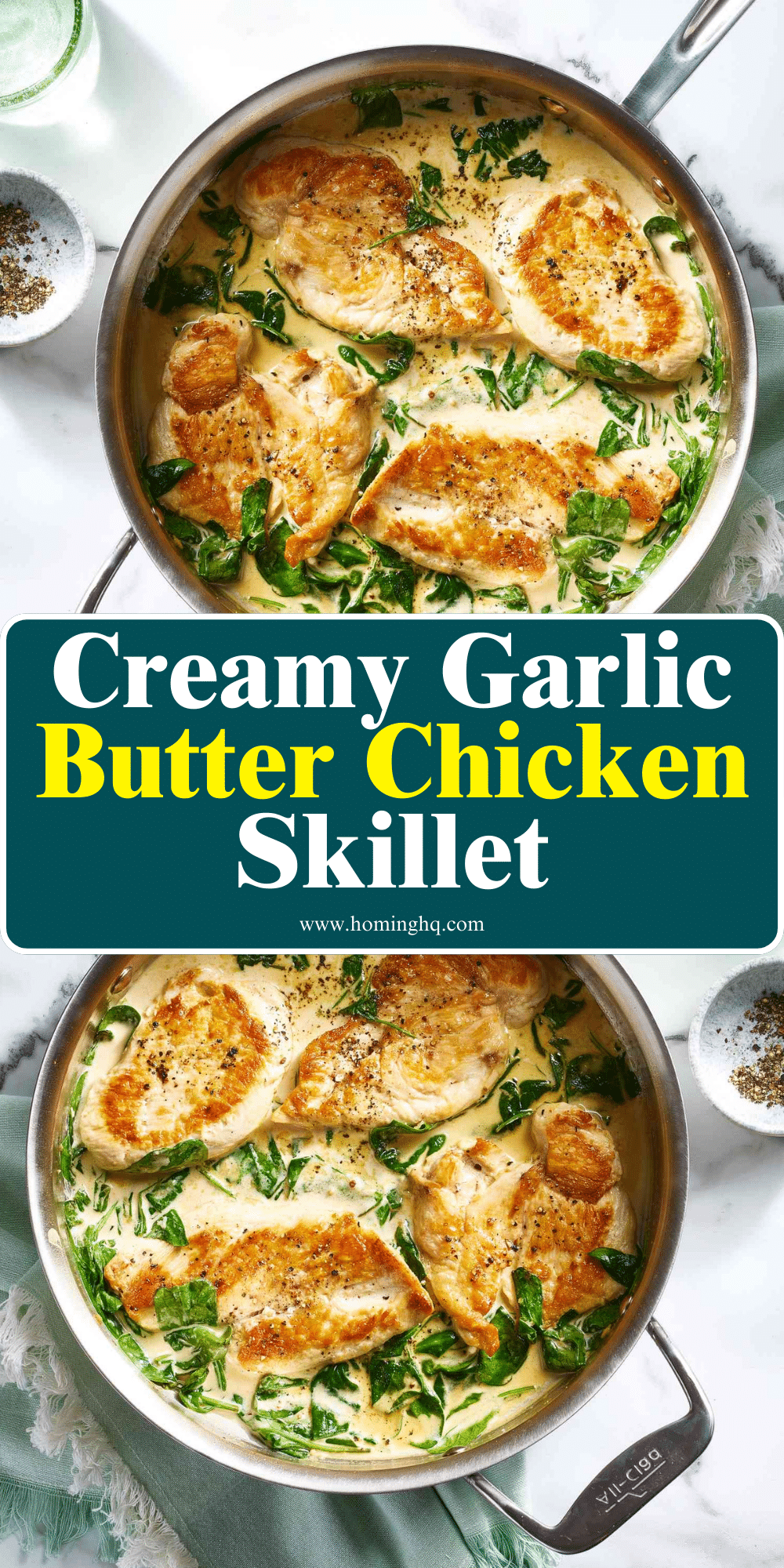 Creamy Garlic Butter Chicken Skillet