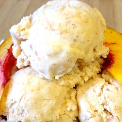 Ginger Peach Ice Cream