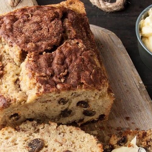 Gluten Free Cinnamon Raisin Bread