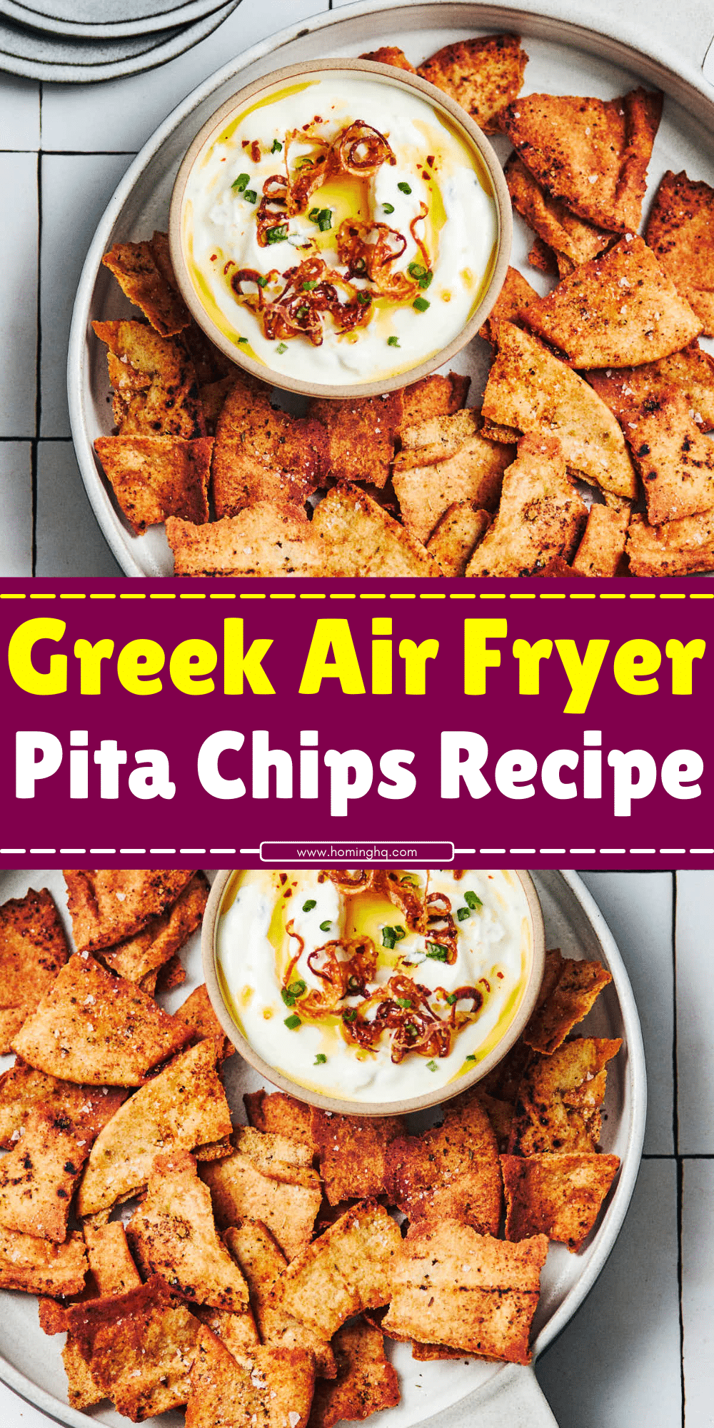 Greek Air Fryer Pita Chips