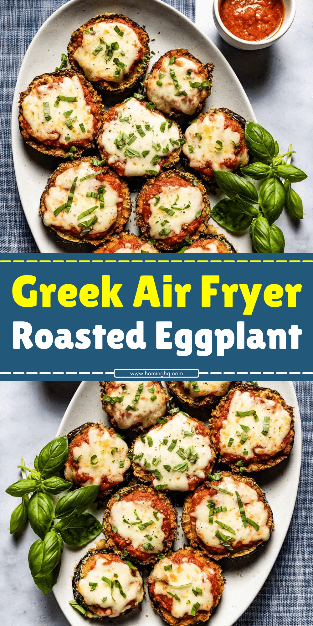 Greek Air Fryer Roasted Eggplant