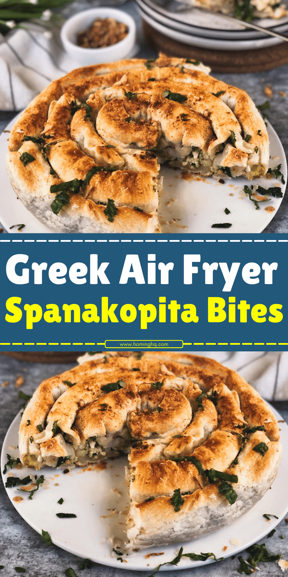 Greek Air Fryer Spanakopita Bites