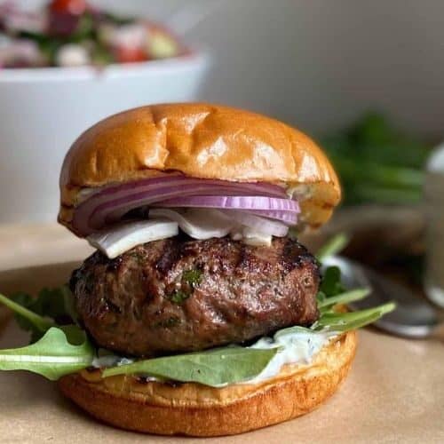 Greek American Lamb Burgers