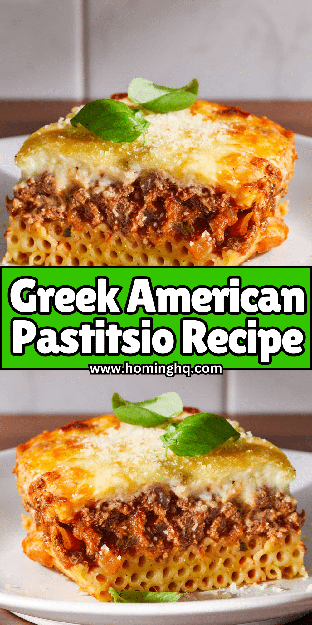 Greek American Pastitsio