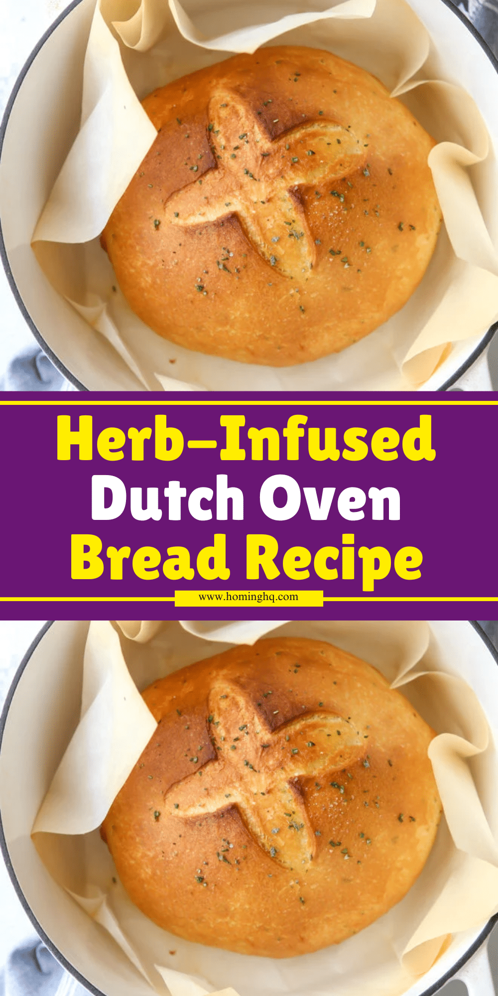 Herb Infused Dutch Oven Bread