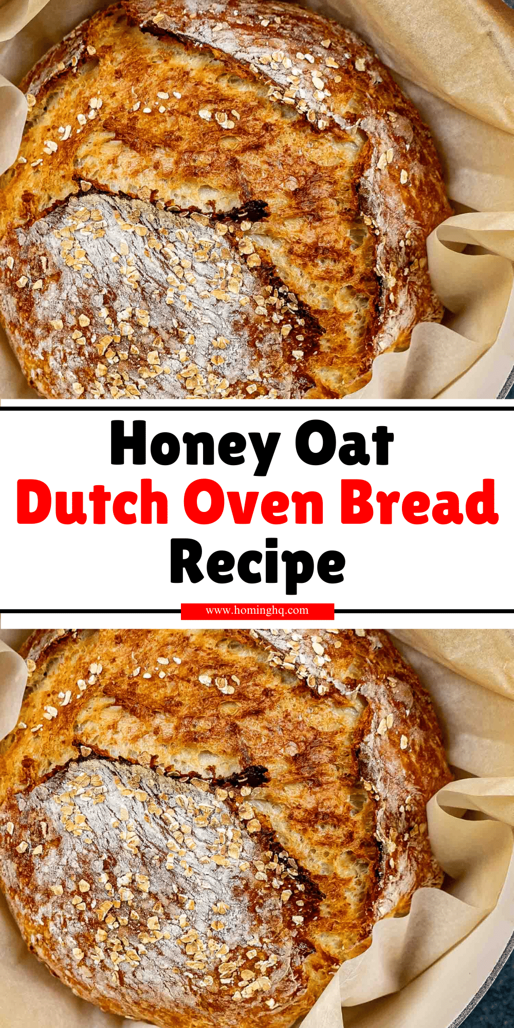 Honey Oat Dutch Oven Bread