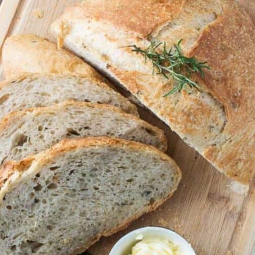 Lemon Thyme Dutch Oven Bread