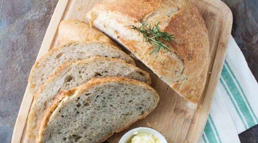 Lemon Thyme Dutch Oven Bread