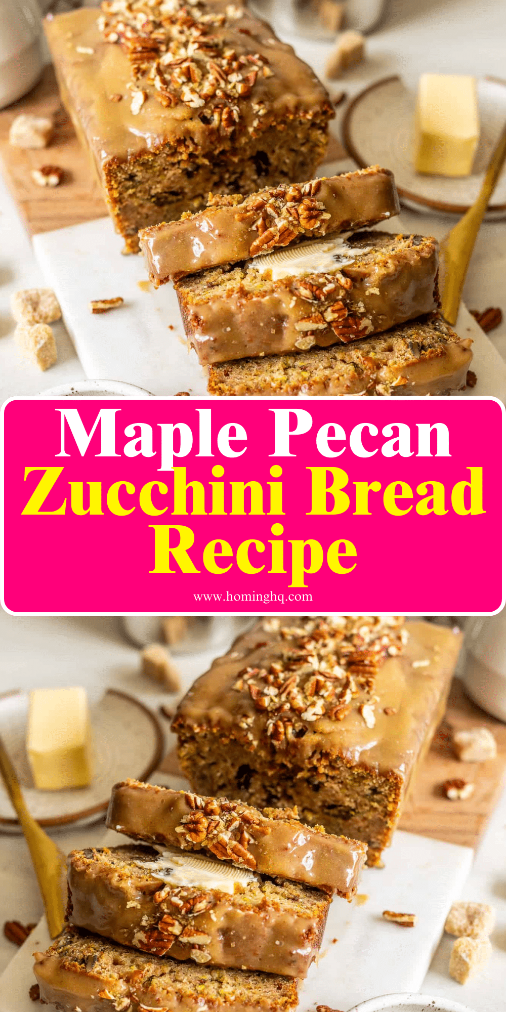 Maple Pecan Zucchini Bread