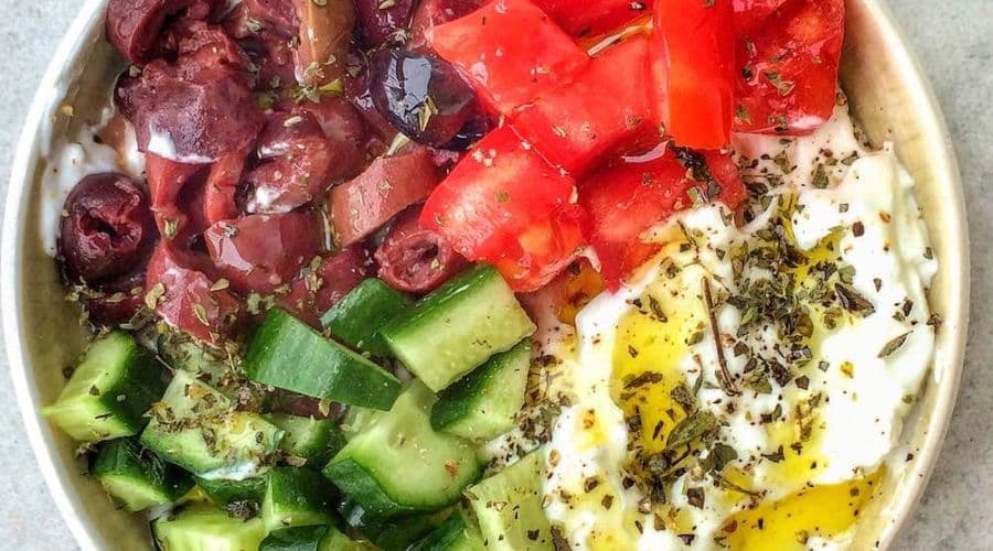 Mediterranean Breakfast Salad