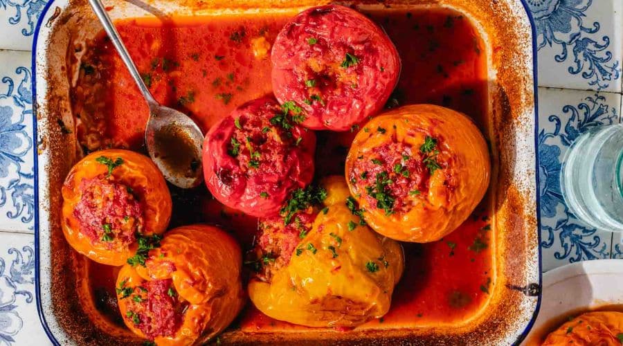 Mediterranean Stuffed Bell Peppers