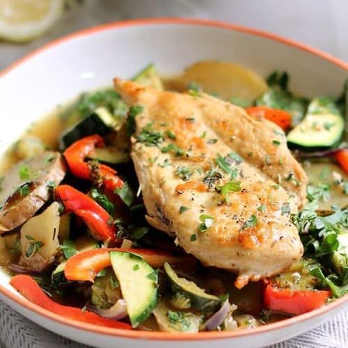 One Pan Lemon Herb Chicken