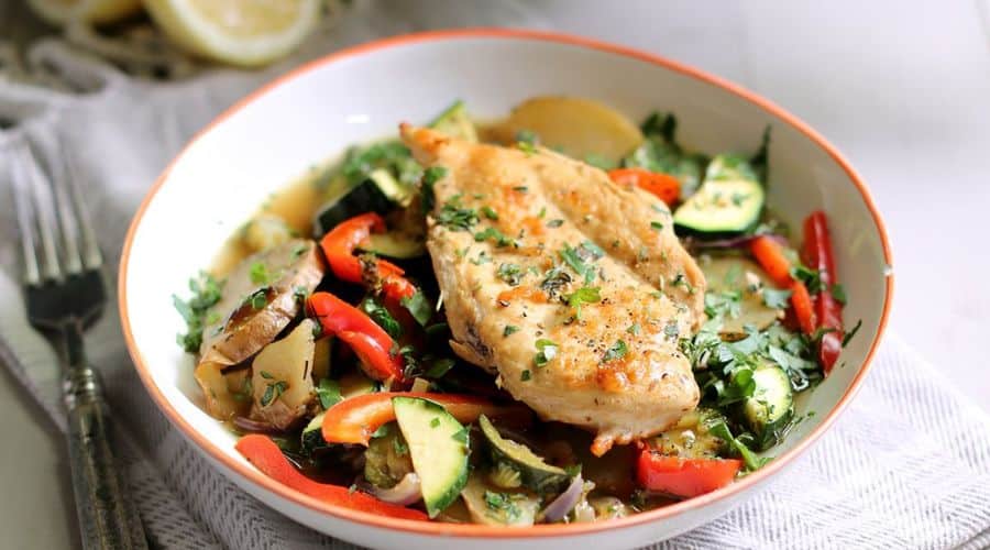 One Pan Lemon Herb Chicken