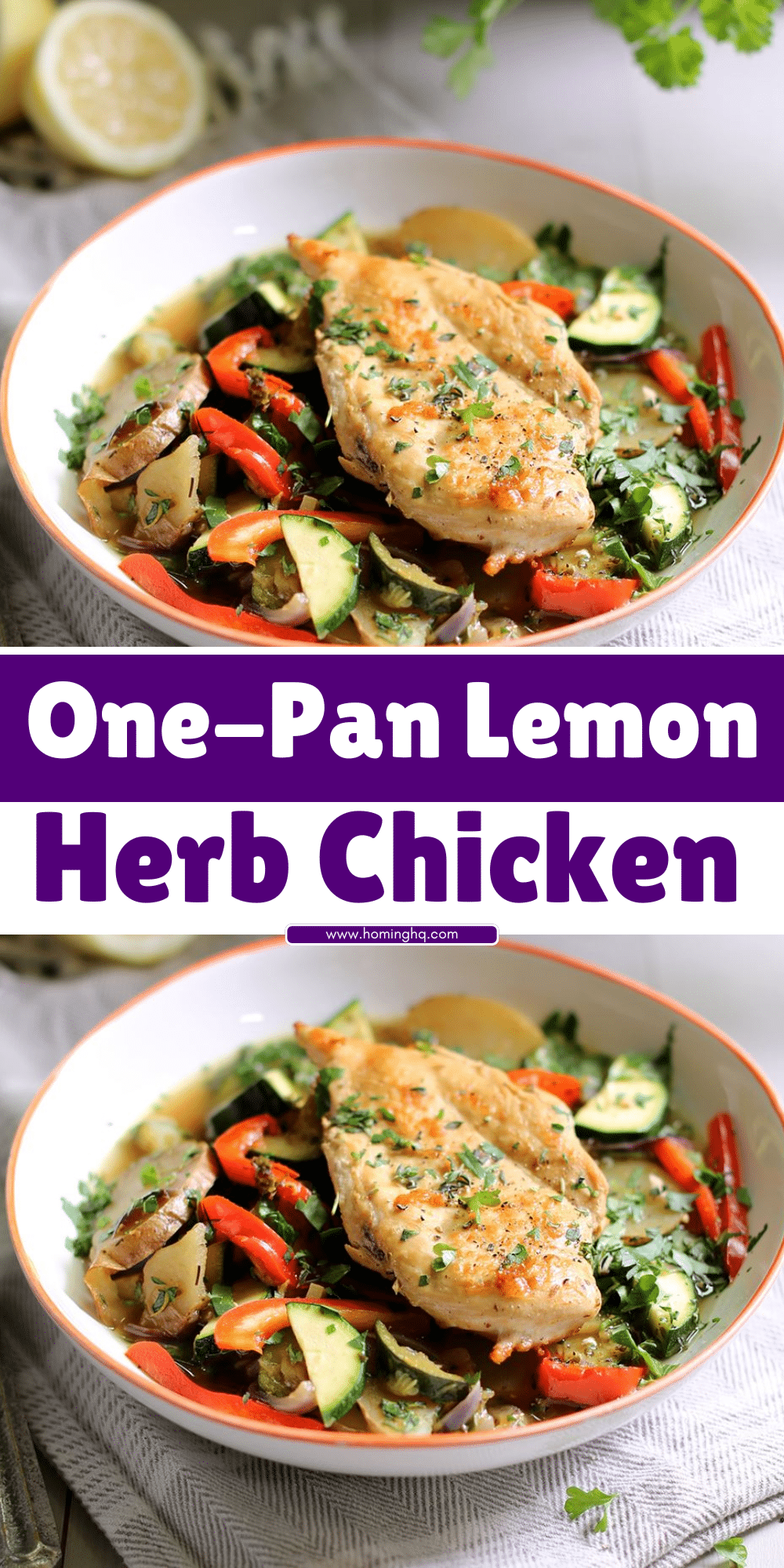 One Pan Lemon Herb Chicken