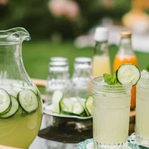 Pineapple Cucumber Agua Fresca