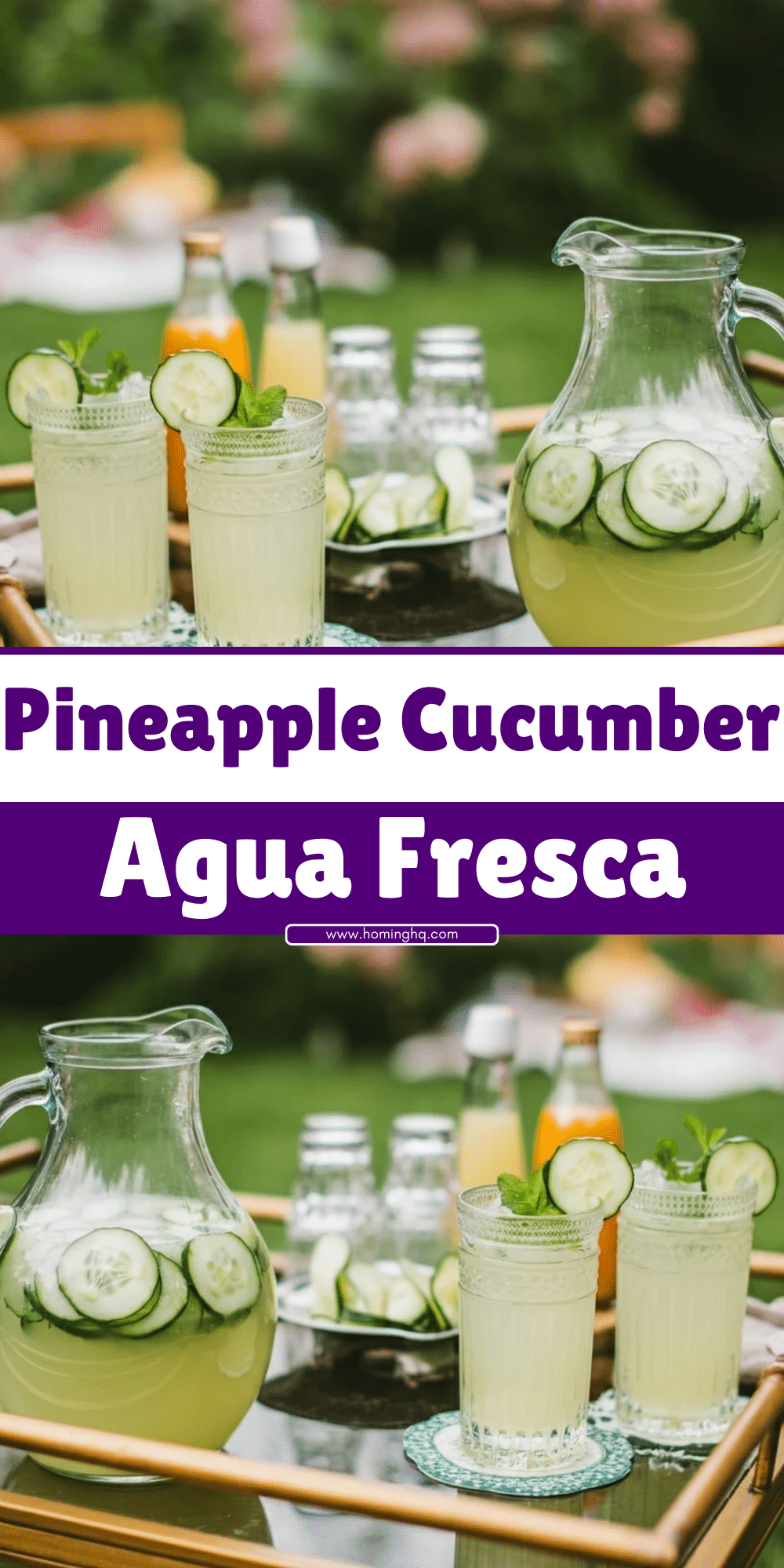 Pineapple Cucumber Agua Fresca