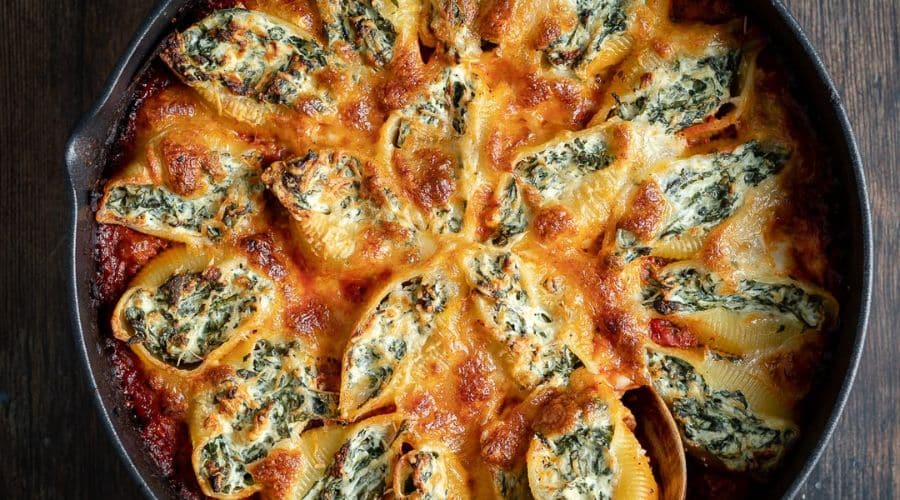 Spinach Ricotta Stuffed Shells