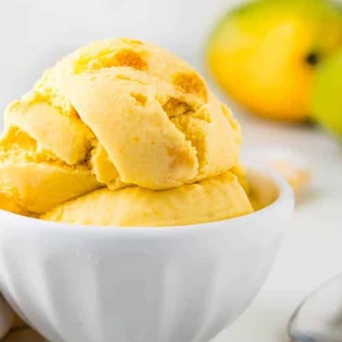 Tropical Coconut Mango Ice Cream