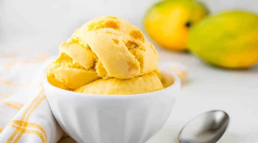 Tropical Coconut Mango Ice Cream