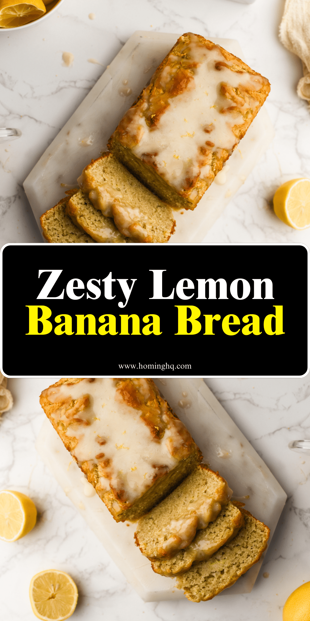 Zesty Lemon Banana Bread