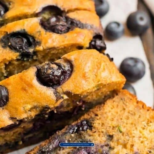 Zucchini and Blueberry Bread