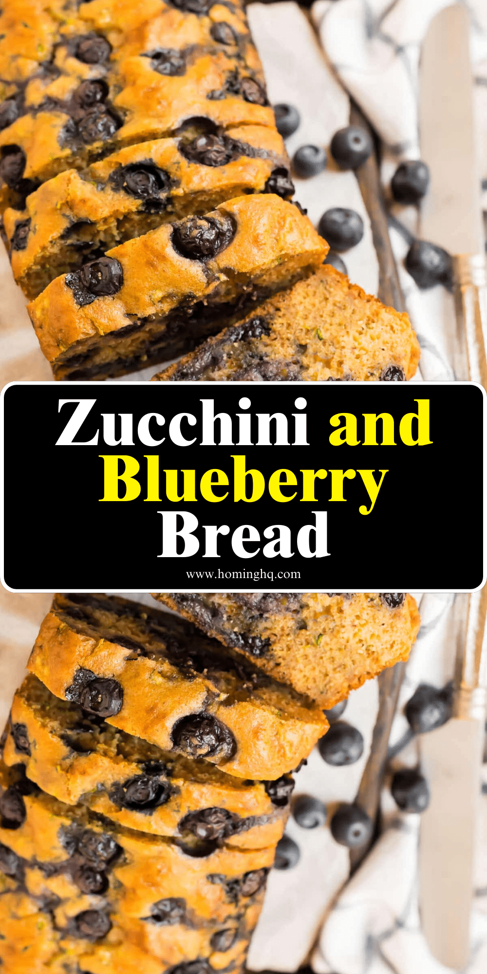 Zucchini and Blueberry Bread