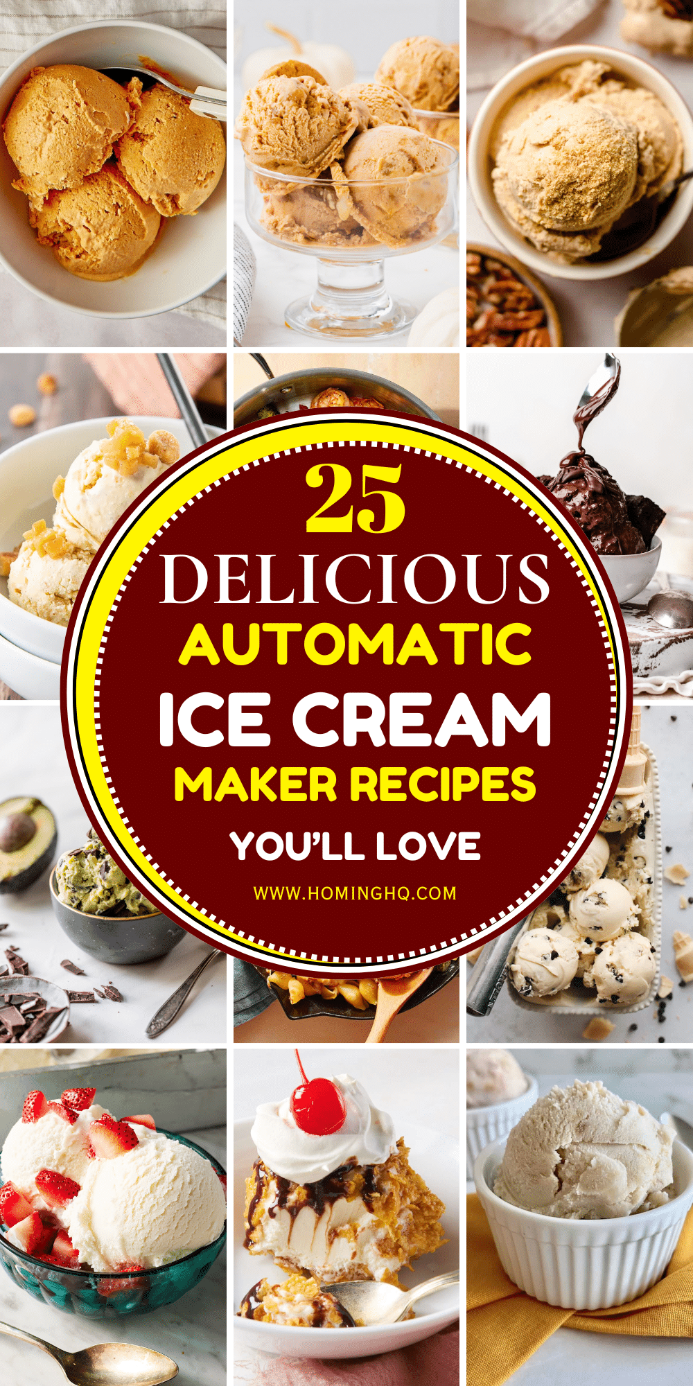 automatic ice cream maker recipes