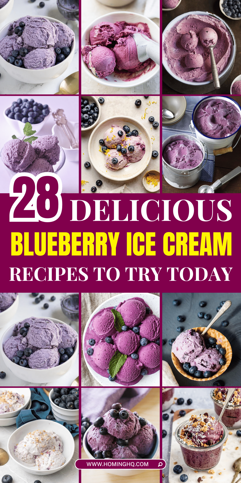 blueberry ice cream recipes