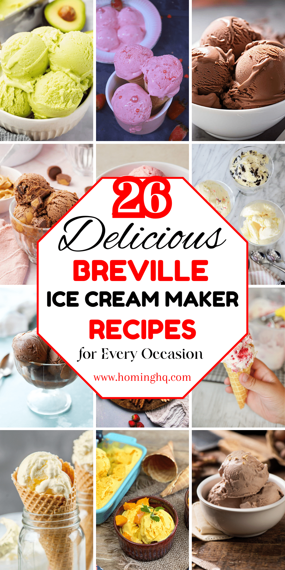 breville ice cream maker recipes