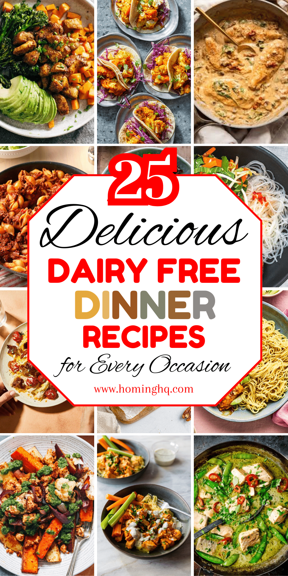 dairy free dinner recipes