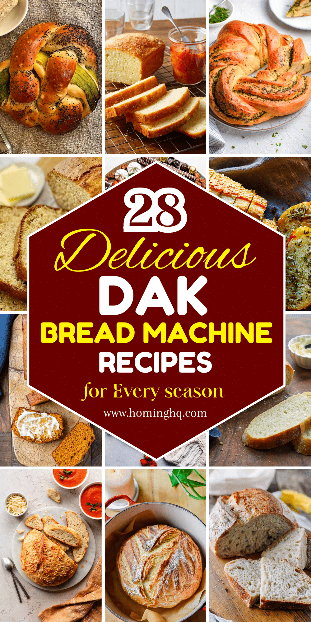 dak bread machine recipes